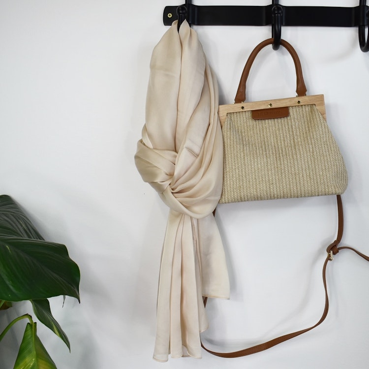 Sjal Silkesmix BEIGE