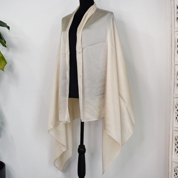 Sjal Silkesmix BEIGE