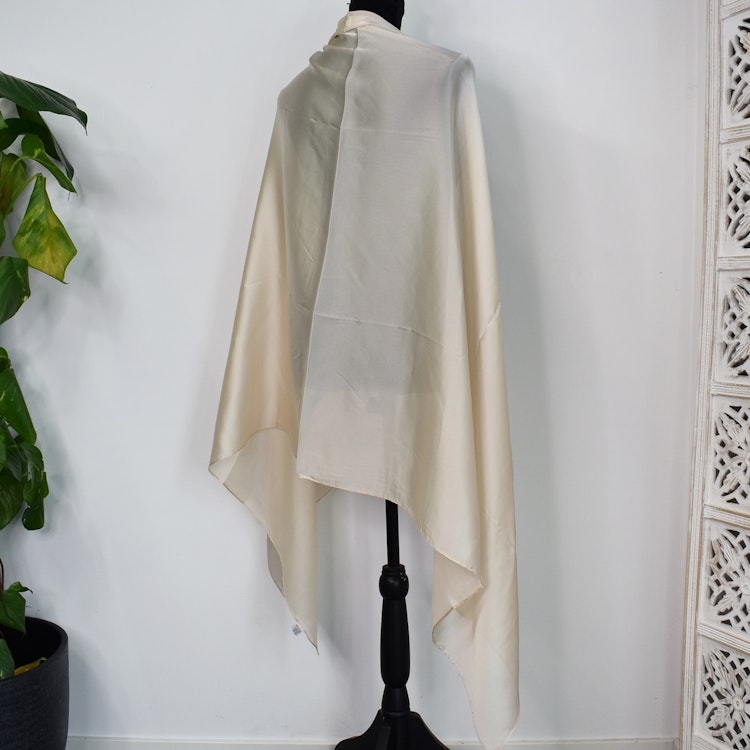 Sjal Silkesmix BEIGE