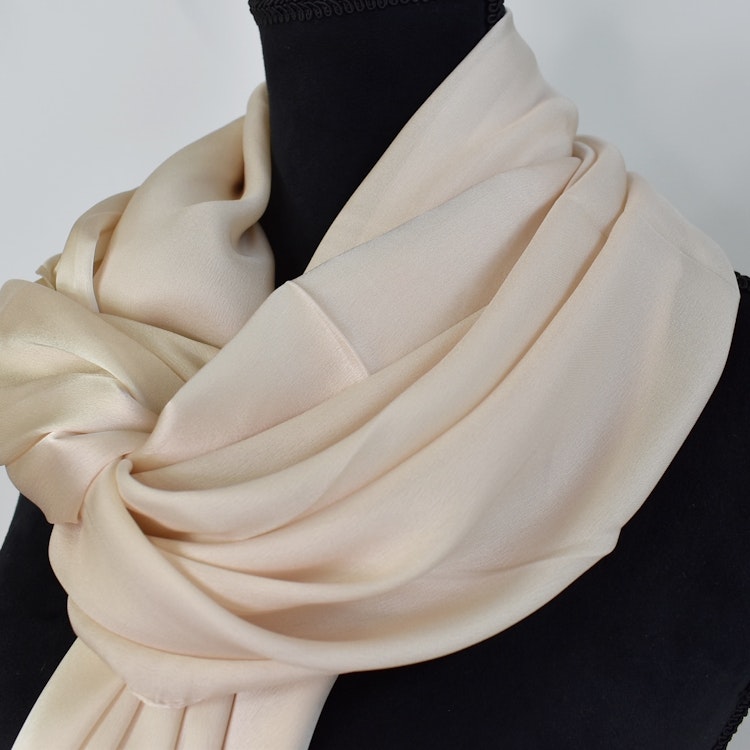 Sjal Silkesmix BEIGE