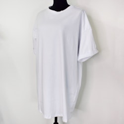 Lång T-shirt Over Sized VIT