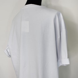 Lång T-shirt Over Sized VIT