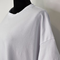 Lång T-shirt Over Sized VIT