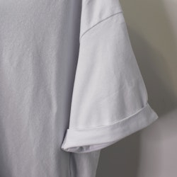 Lång T-shirt Over Sized VIT