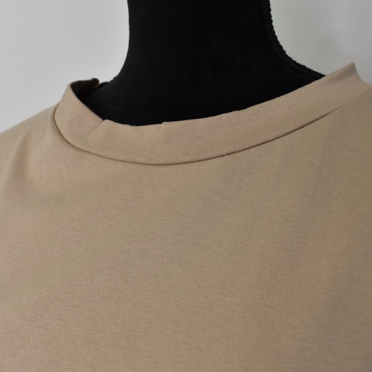 Lång T-shirt Over Sized MÖRKBEIGE