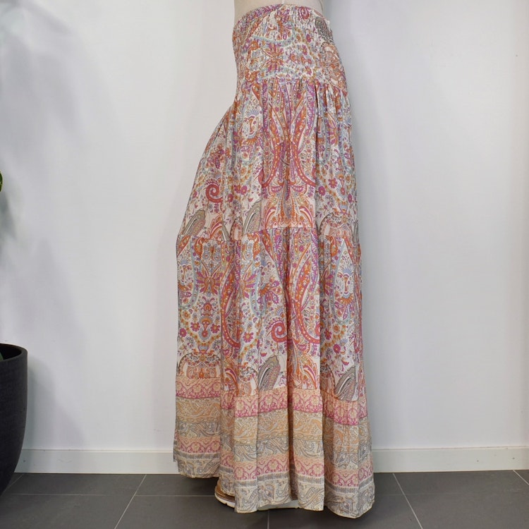 Volangkjol Princess Mönstrad BEIGE - Marta du Chateau