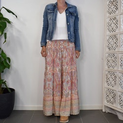 Volangkjol Princess Mönstrad BEIGE - Marta du Chateau