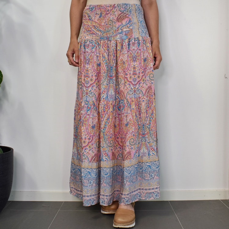 Volangkjol Princess Mönstrad ROSA/BLÅ - Marta du Chateau