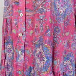 Klänning Mönstrad FUSCHIA