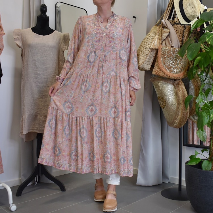 Klänning Mönstrad SOFT PINK