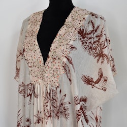 Kaftan Safari BEIGE/RÖD - Nowmanslabel