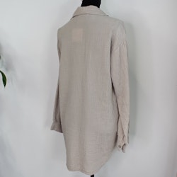 Bomullsskjorta Over Sized BEIGE