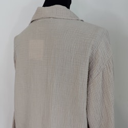 Bomullsskjorta Over Sized BEIGE