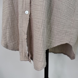 Bomullsskjorta Over Sized BEIGE