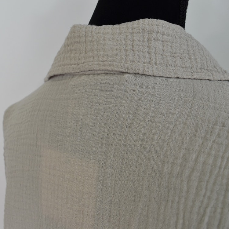 Bomullsskjorta Over Sized BEIGE