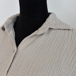 Bomullsskjorta Over Sized BEIGE