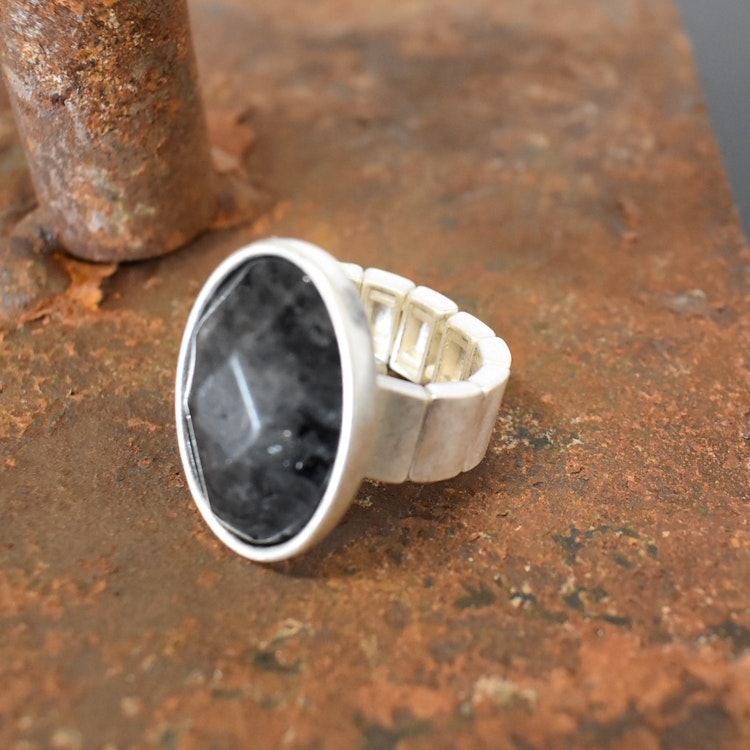 Elastisk ring Carla SILVER - The Moshi