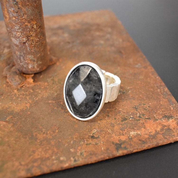 Elastisk ring Carla SILVER - The Moshi
