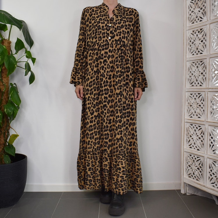 Klänning Leopard MARRON