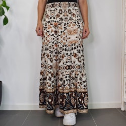 Kjol Boho Flora Blommig OFF WHITE - Stajl Agenturer