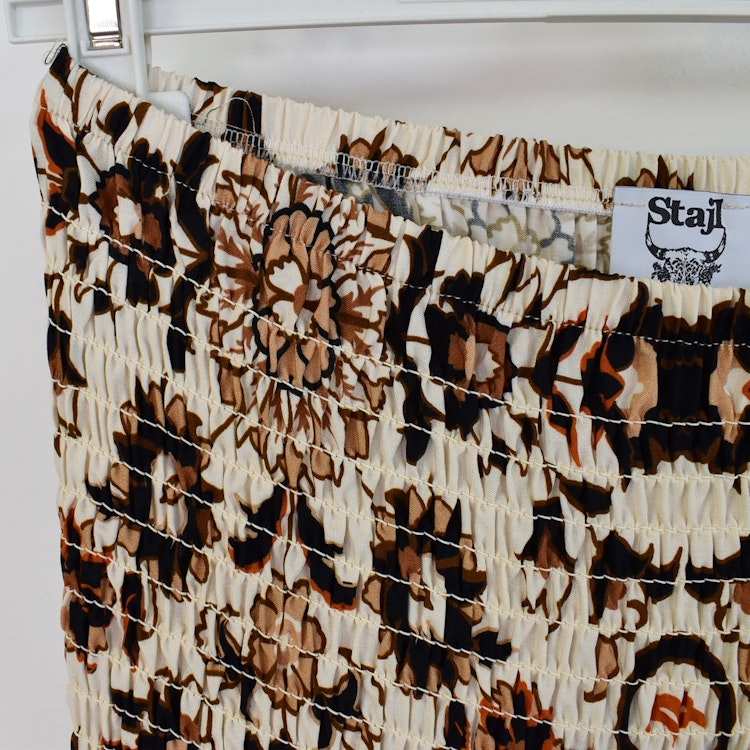Kjol Boho Flora Blommig OFF WHITE - Stajl Agenturer