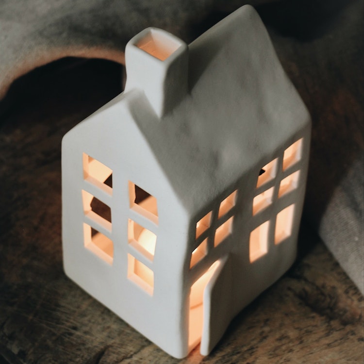 Lykta Light House 15cm MATT VIT - Majas Cottage