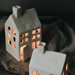 Lykta Light House 15cm MATT VIT - Majas Cottage