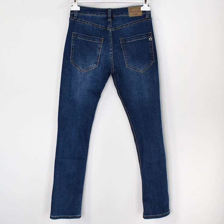 Jeans med knappmix MÖRK BLÅ - Place du Jour