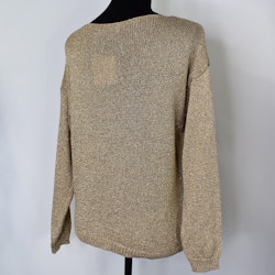 Stickad Tröja Lurex GULD