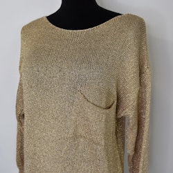 Stickad Tröja Lurex GULD