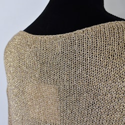 Stickad Tröja Lurex GULD