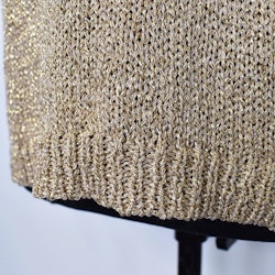 Stickad Tröja Lurex GULD