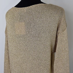 Stickad Tröja Lurex GULD