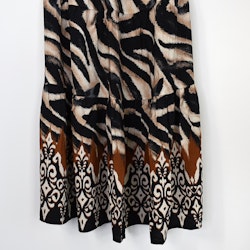 Kjol Boho Flora Zebra SVART - Stajl Agenturer