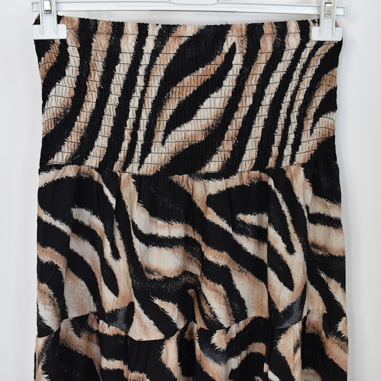Kjol Boho Flora Zebra SVART - Stajl Agenturer