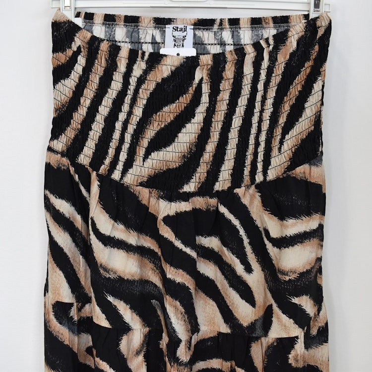 Kjol Boho Flora Zebra SVART - Stajl Agenturer