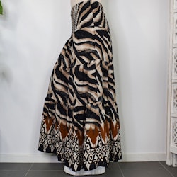 Kjol Boho Flora Zebra SVART - Stajl Agenturer