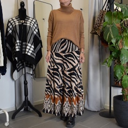 Kjol Boho Flora Zebra SVART - Stajl Agenturer