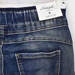 Jeans Jogger med resårmidja MÖRK BLÅ - Newplay
