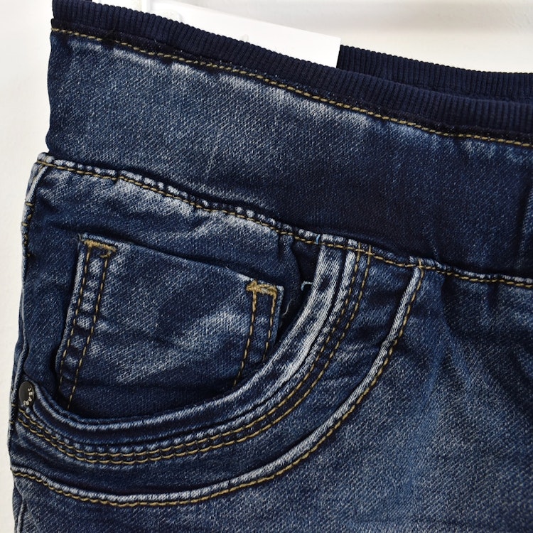 Jeans Jogger med resårmidja MÖRK BLÅ - Newplay