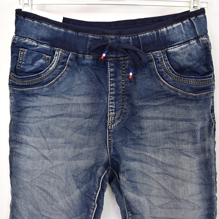Jeans Jogger med resårmidja MÖRK BLÅ - Newplay