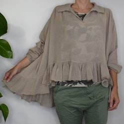 Bomullsblus Heather BEIGE - Stajl Agenturer