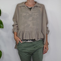 Bomullsblus Heather BEIGE - Stajl Agenturer