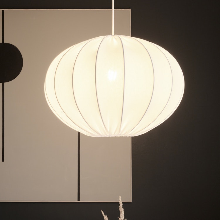 Taklampa Boll 40cm Oval VIT - Watt & Veke
