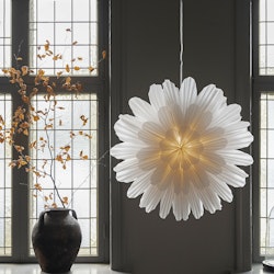 Pappersstjärna Snöblomma 68cm VIT - Watt & Veke