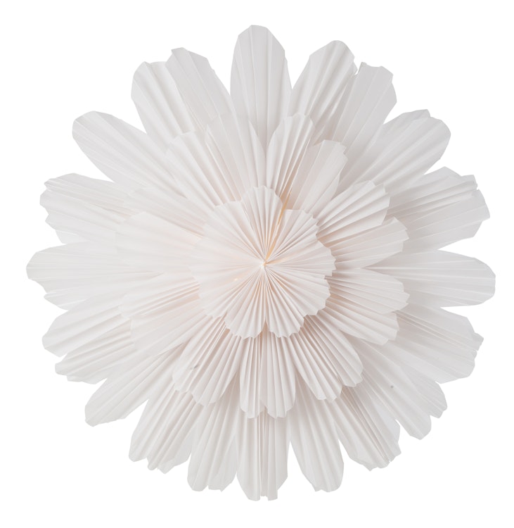 Pappersstjärna Snöblomma 68cm VIT - Watt & Veke