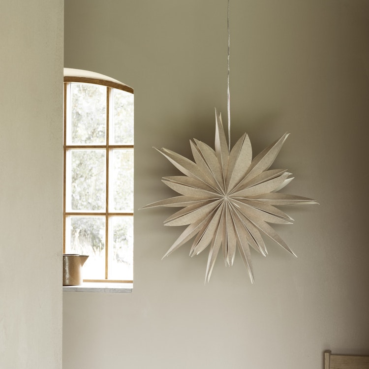 Pappersstjärna Fiona 65cm NATURAL - Watt & Veke