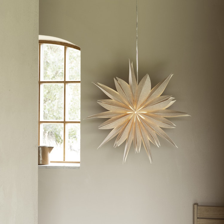 Pappersstjärna Fiona 65cm NATURAL - Watt & Veke