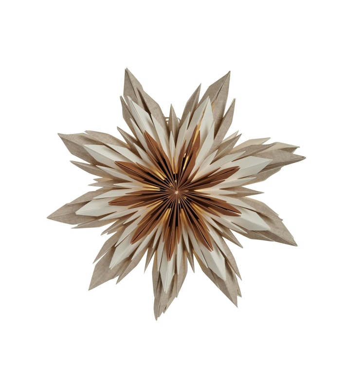 Pappersstjärna Marta 44 cm BRUN - Watt & Veke