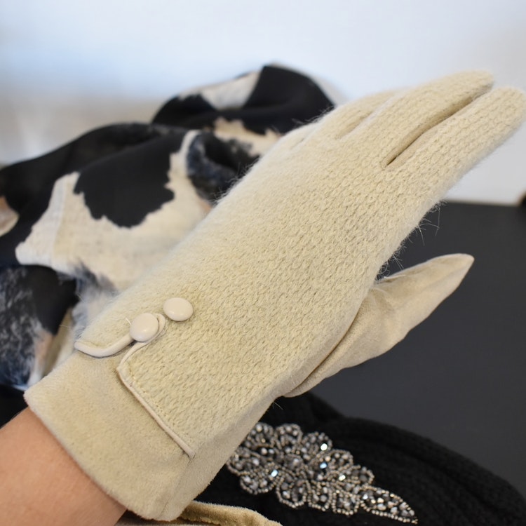 Handske Touch Screen BEIGE